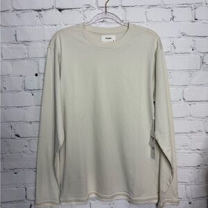 Public Supply off white Long Sleeve Shirt 100% cotton NWT!